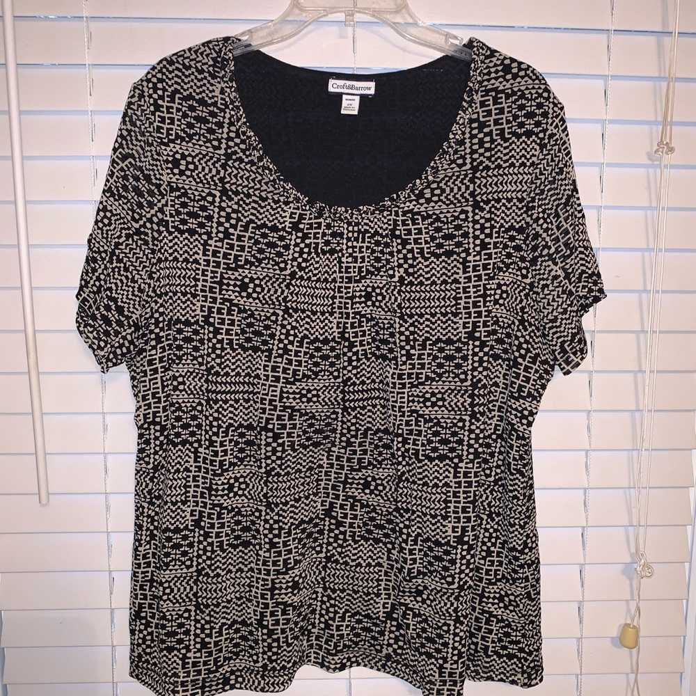 Plus Size Croft&Barrow Printed Top
